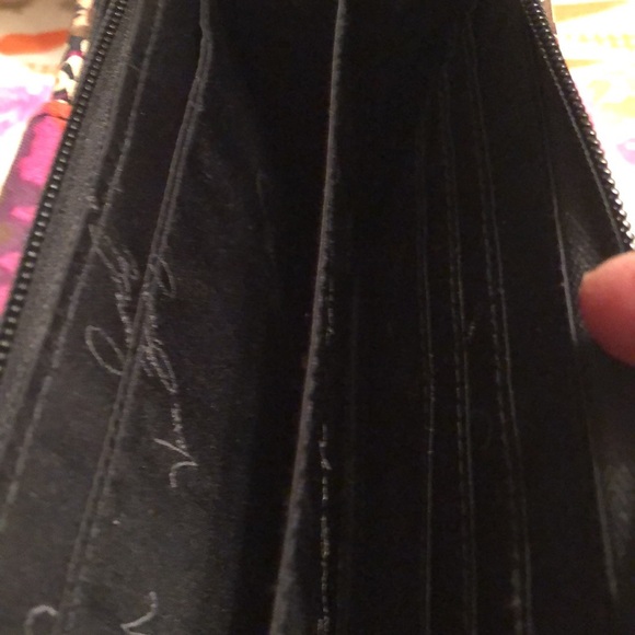 Vera Bradley Rosewood print turn lock wallet - Picture 3 of 4